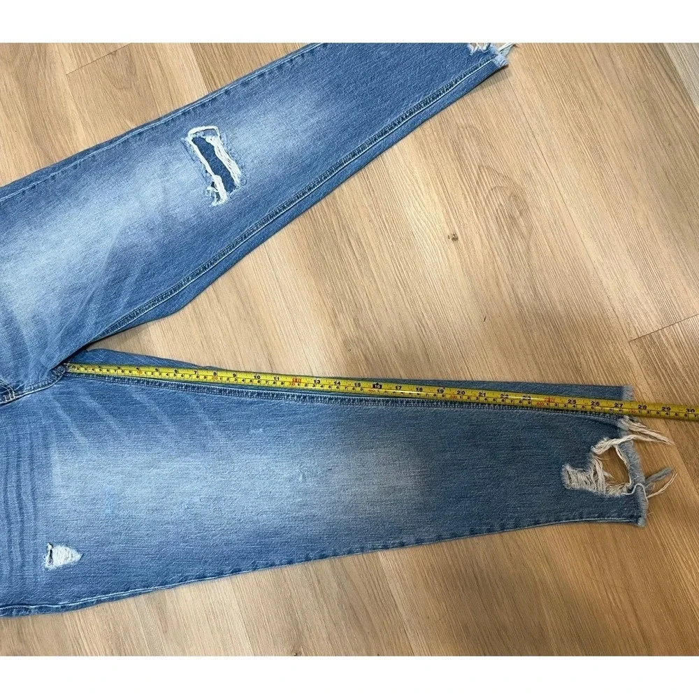 Women's Distressed‎ Frayed Hem Ankle Skinny Jeans 13/30 (inseam 27.5 waist 17.5)